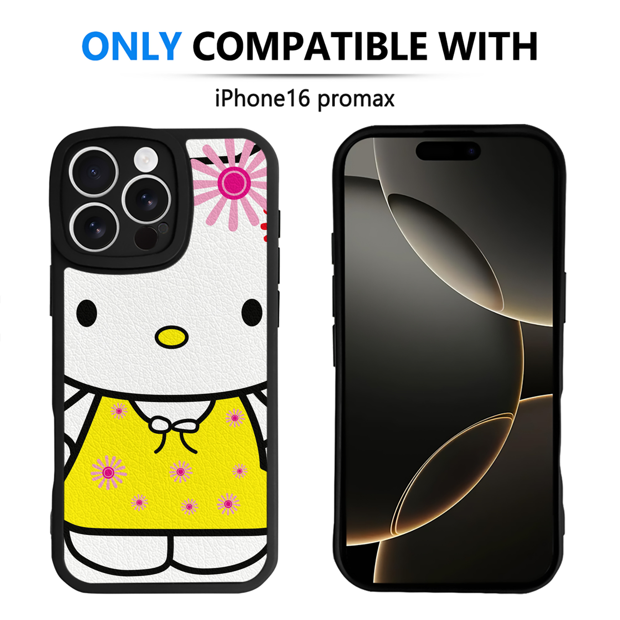 （画像用） Hello Kitty ハローキティ 【iPhone 16シリーズ対応】シリコンスマホケース（レザー調） 材質：シリコン